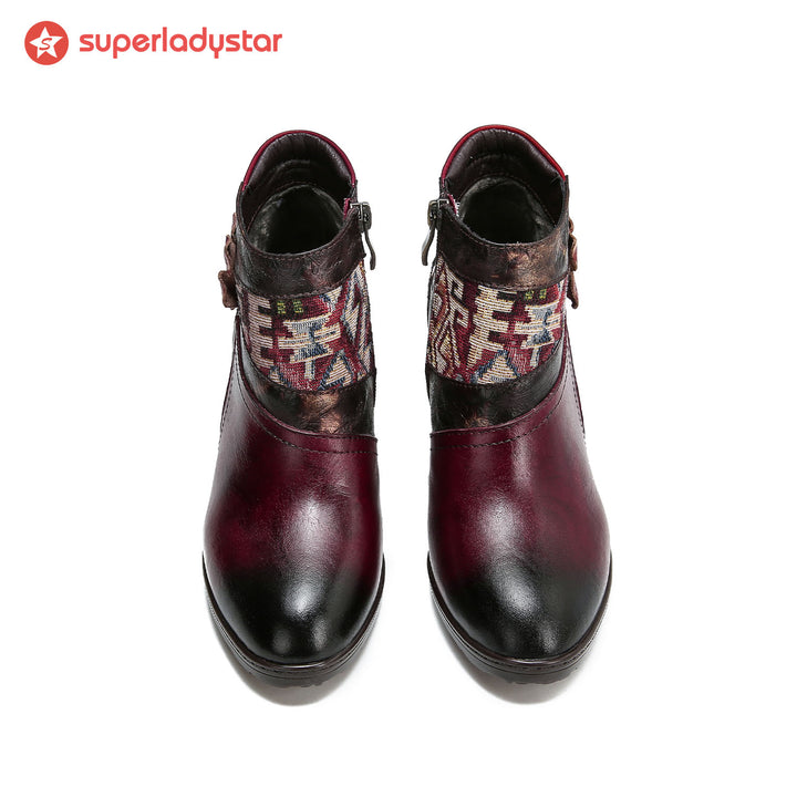 Handmade Leather Stitched Ankle Boots