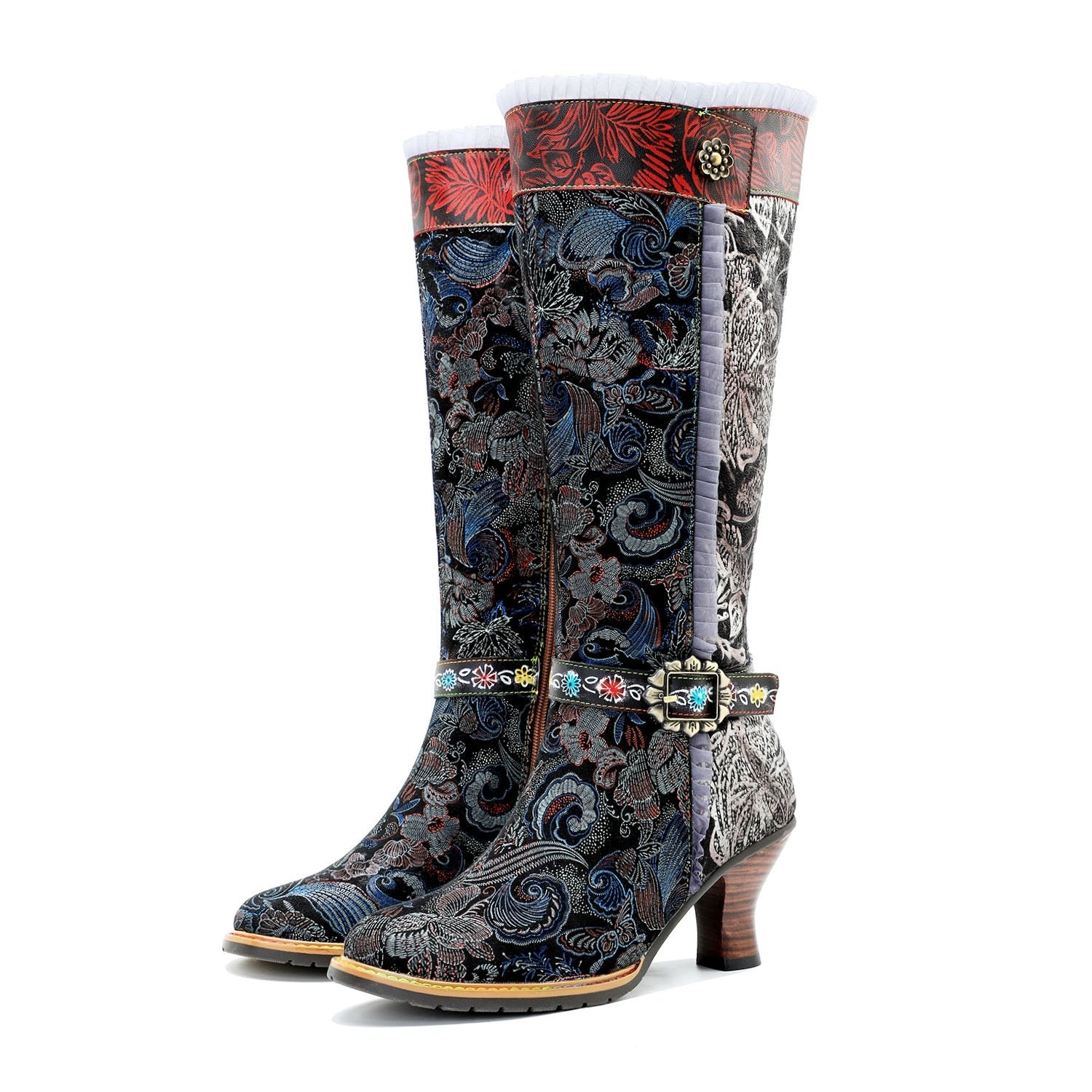 Echte Leder exquisite Textur bequeme Stiefel