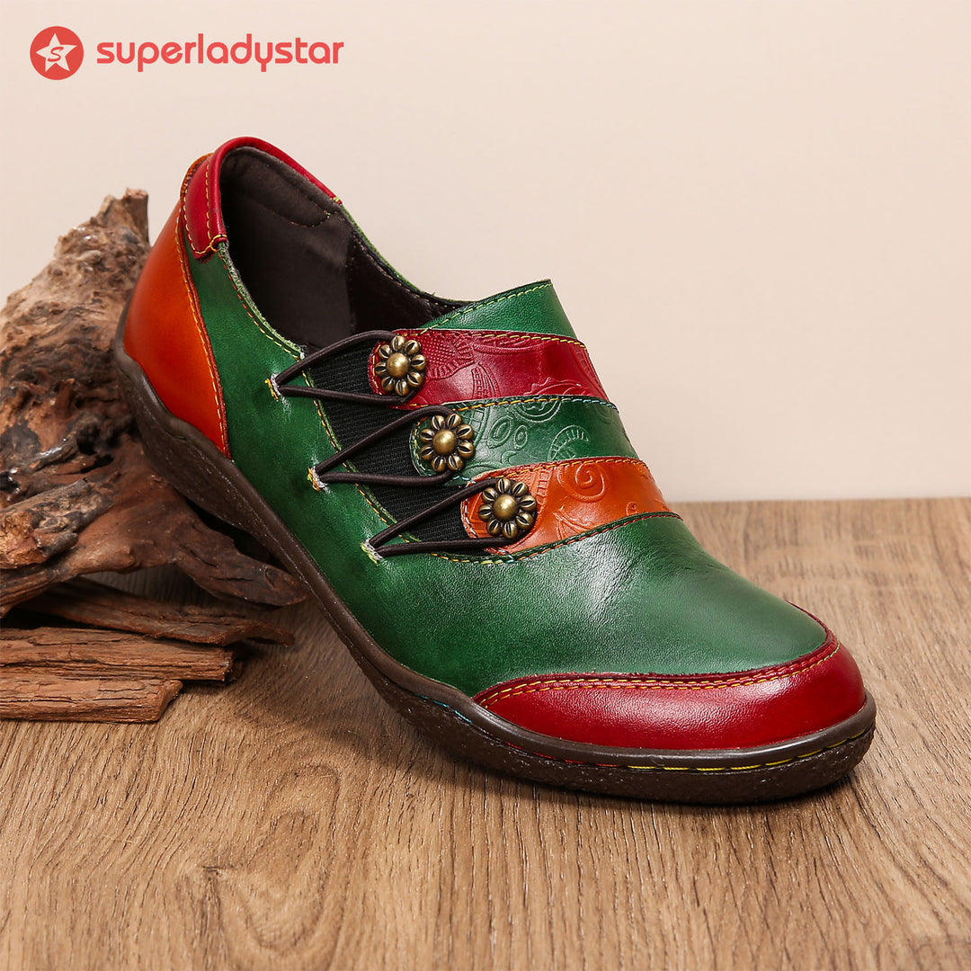 Vintage Genuine Leather Comfy Flat Shoes