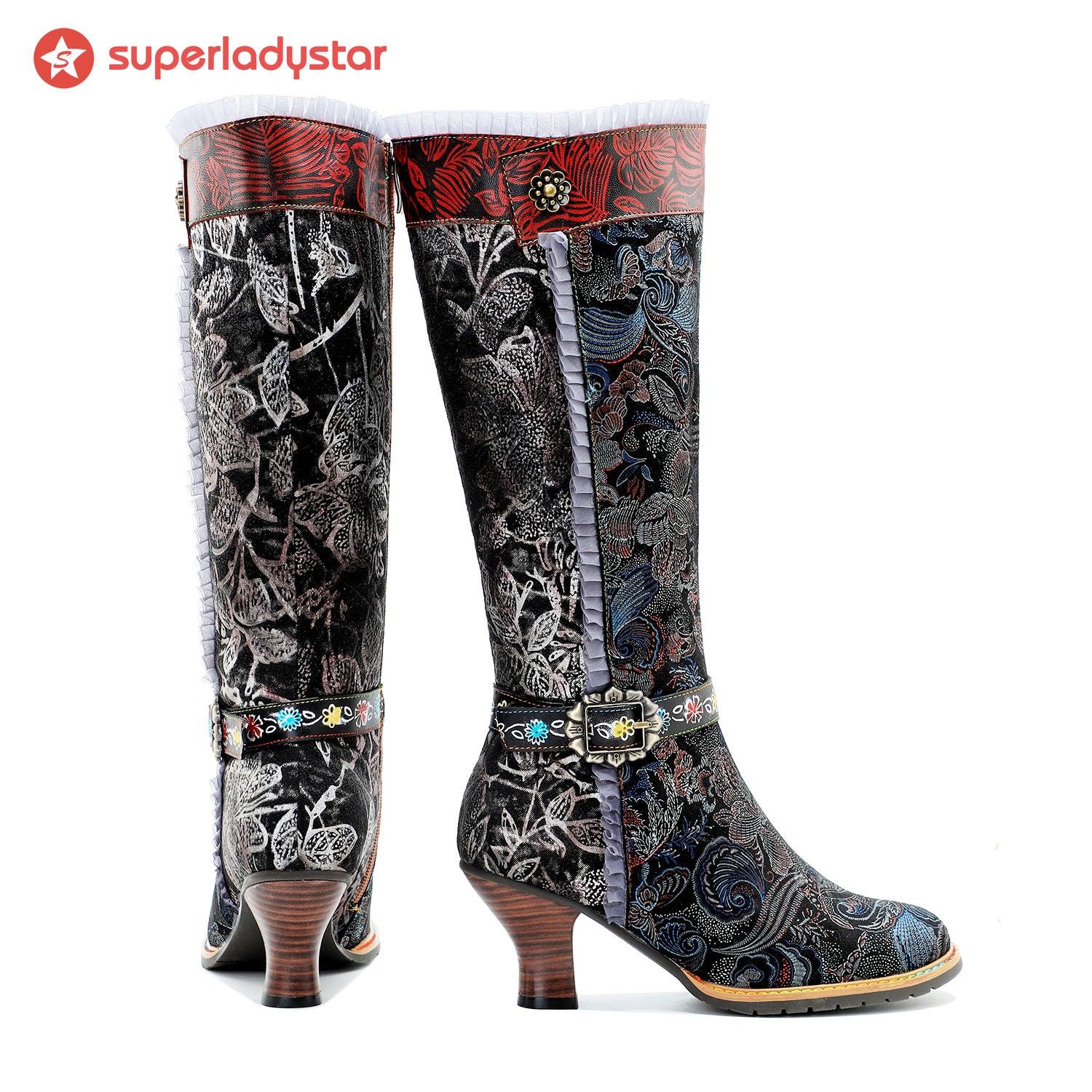 Echte Leder exquisite Textur bequeme Stiefel