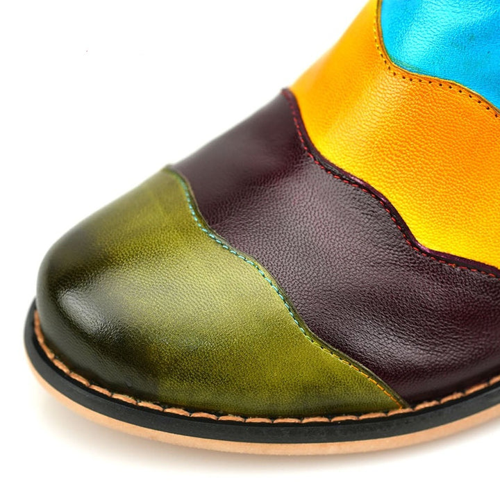 Handmade Vintage Rainbow Dreamland Flat Shoes