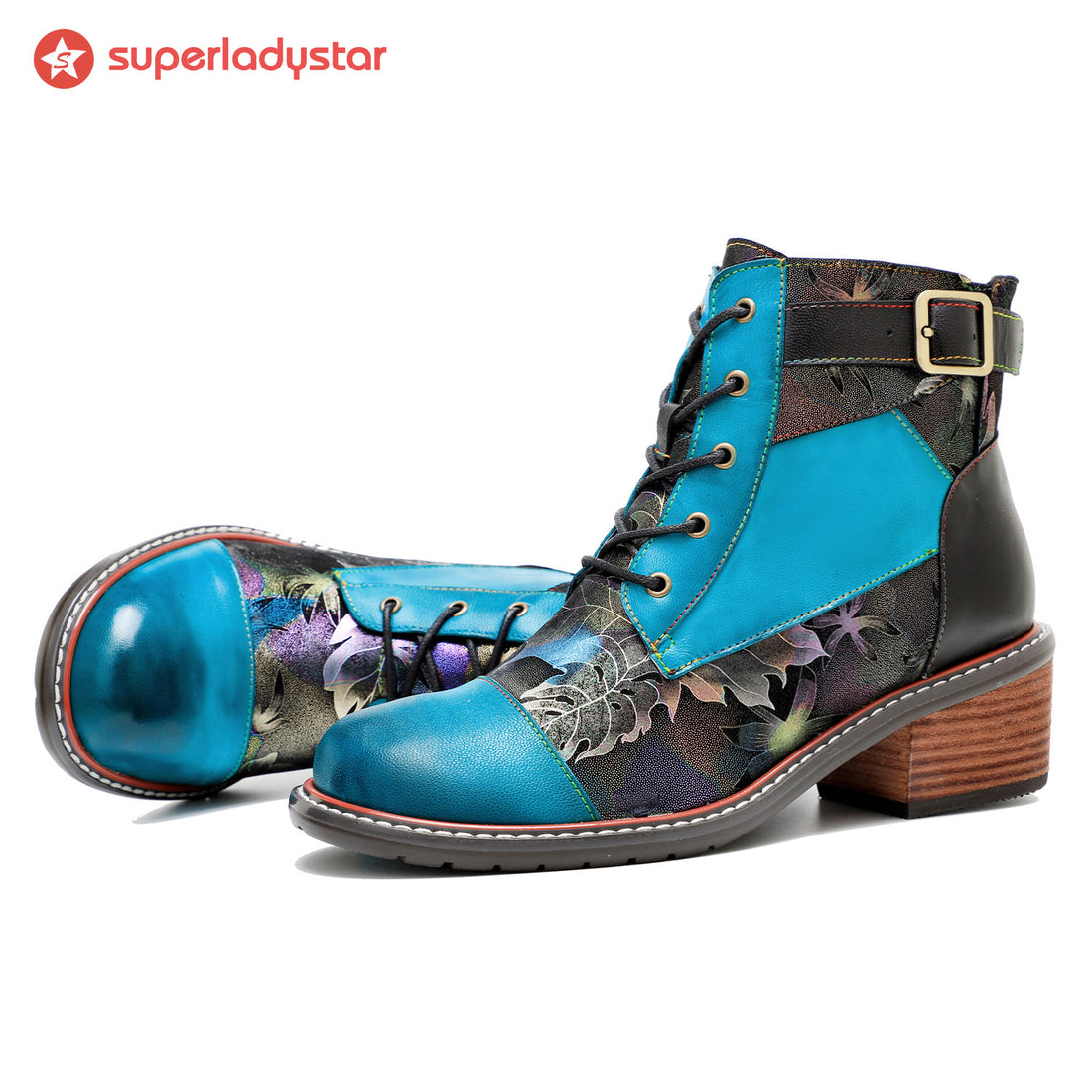 Botas cómodas de cuero hechas a mano