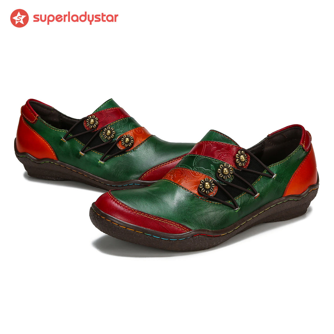 Vintage Genuine Leather Comfy Flat Shoes