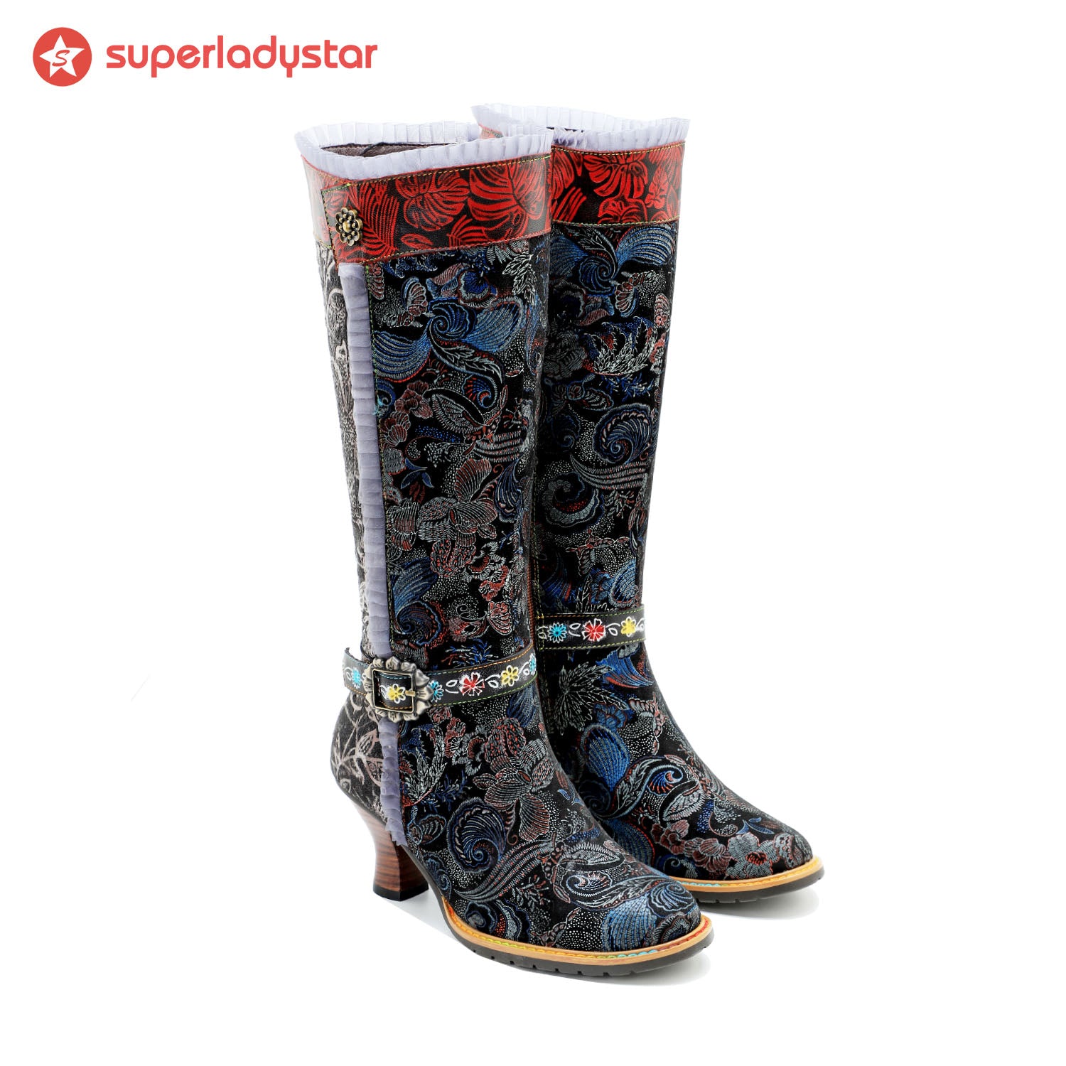 Echte Leder exquisite Textur bequeme Stiefel