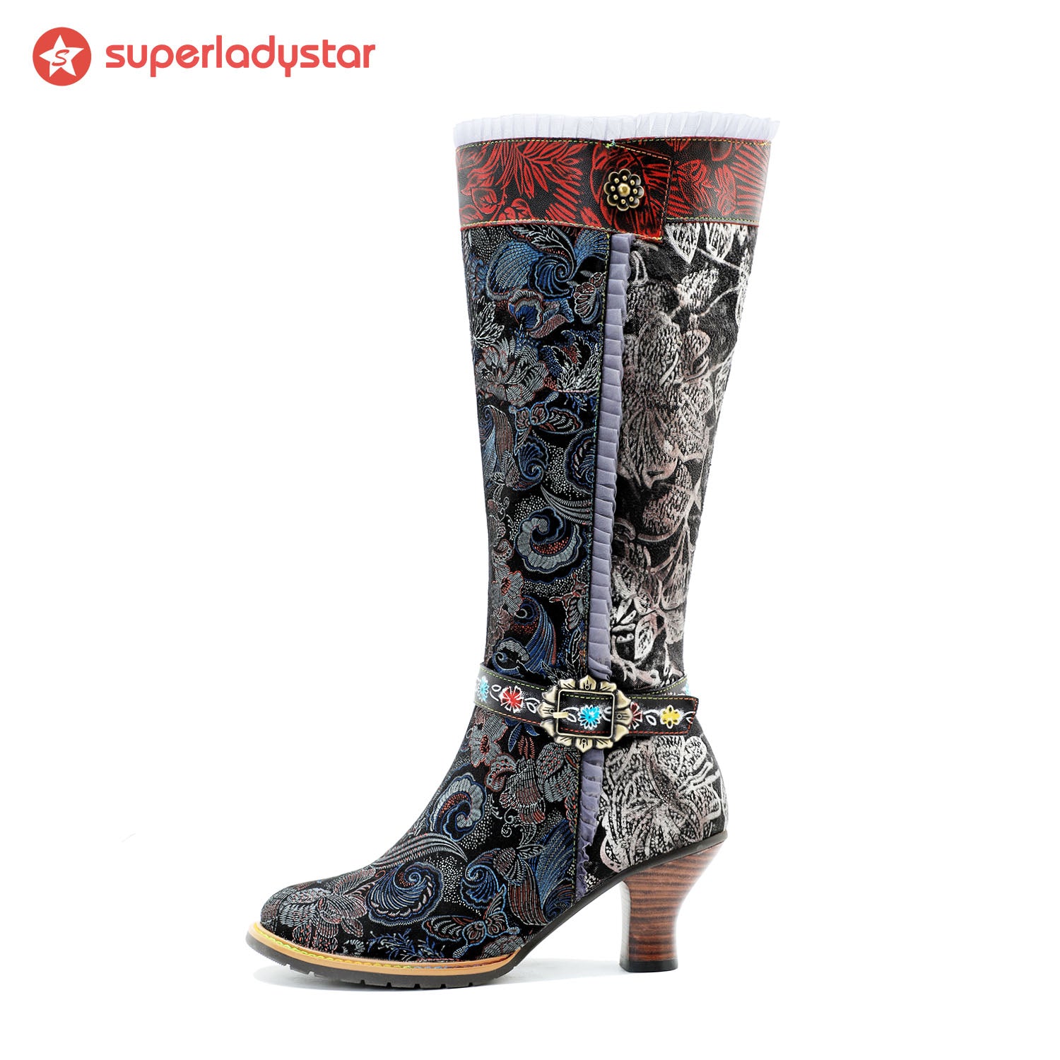 Echte Leder exquisite Textur bequeme Stiefel