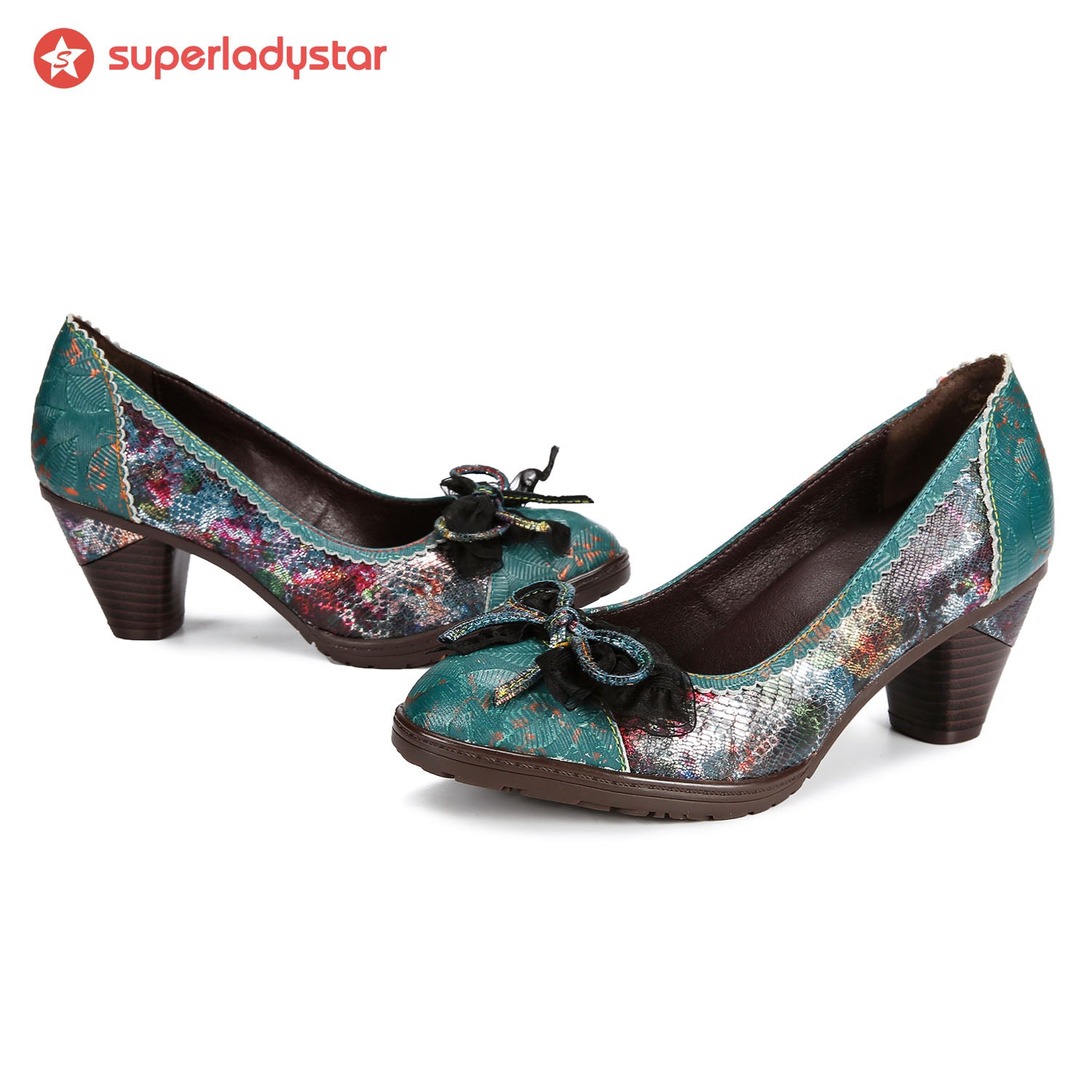 Hand Painted Colorful Artistic Elegant Pumps