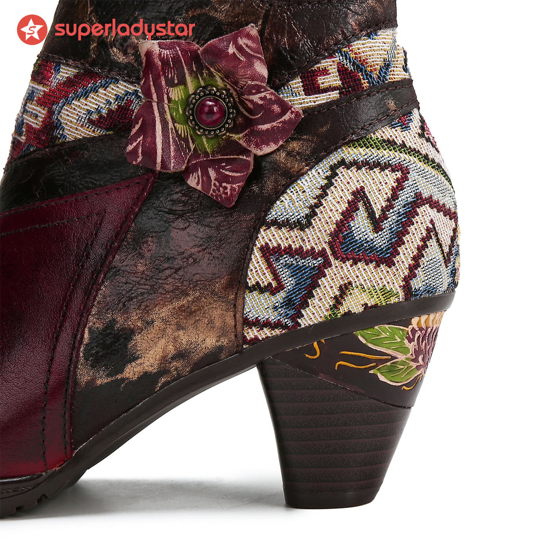 Handmade Leather Stitched Ankle Boots