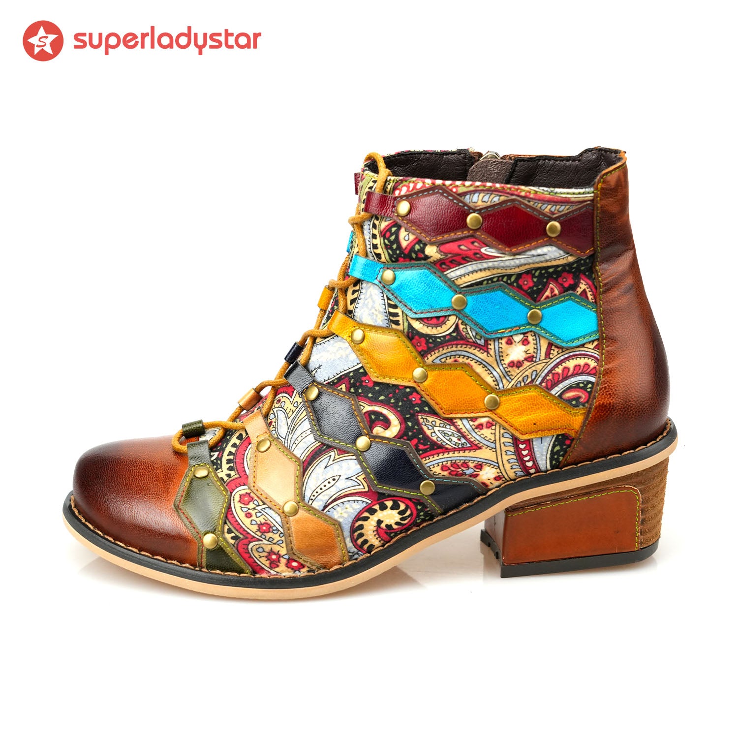 rometty ii vintage smooth leather ankle boots