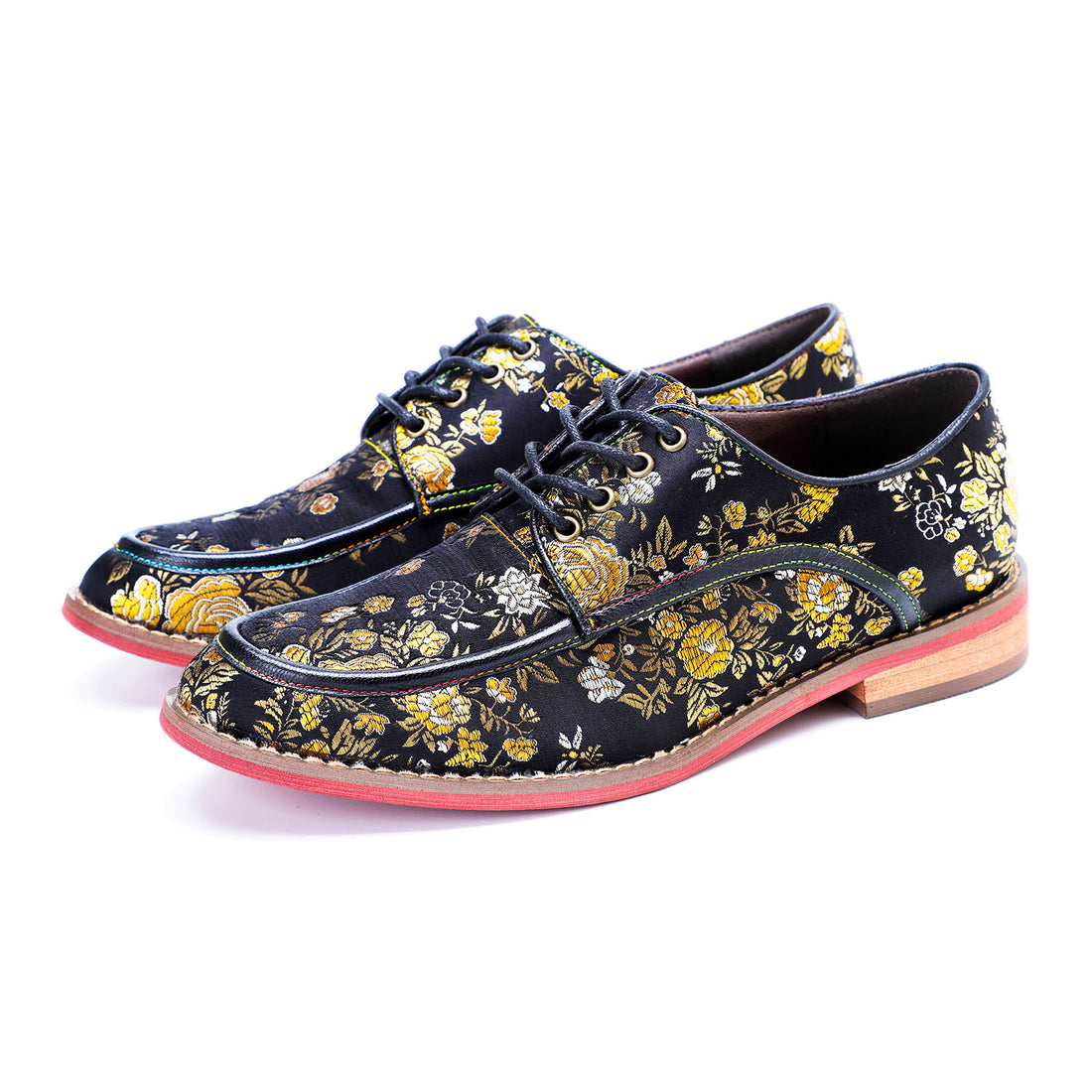 Golden Blossoms Flats casuales