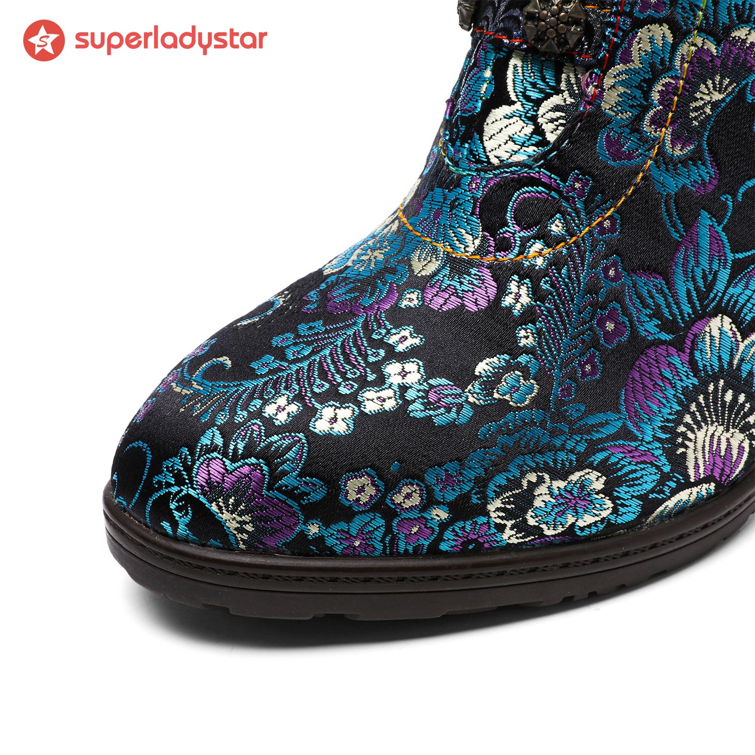 Retro Handmade Radiant Pattern Ankle Boots