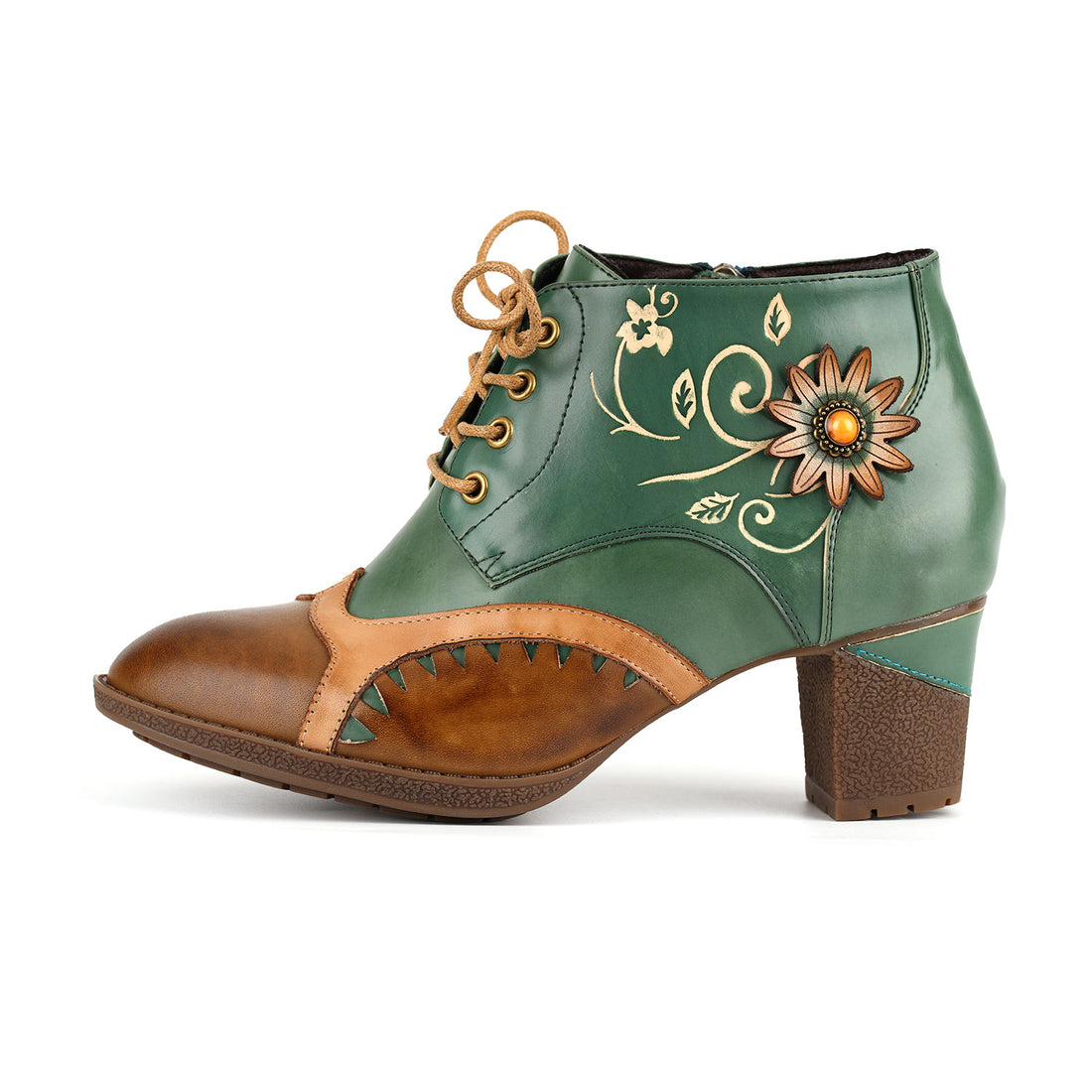 Elegante Vintage-geprägte Schnürschuhe (Vorbestellung)