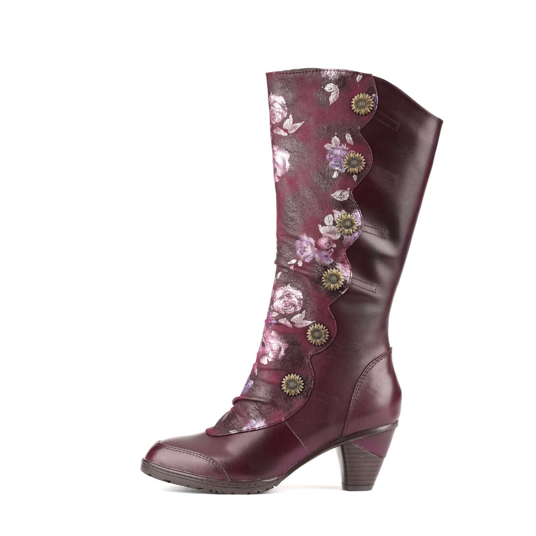 Vintage handgefertigte echte Lederstiefel