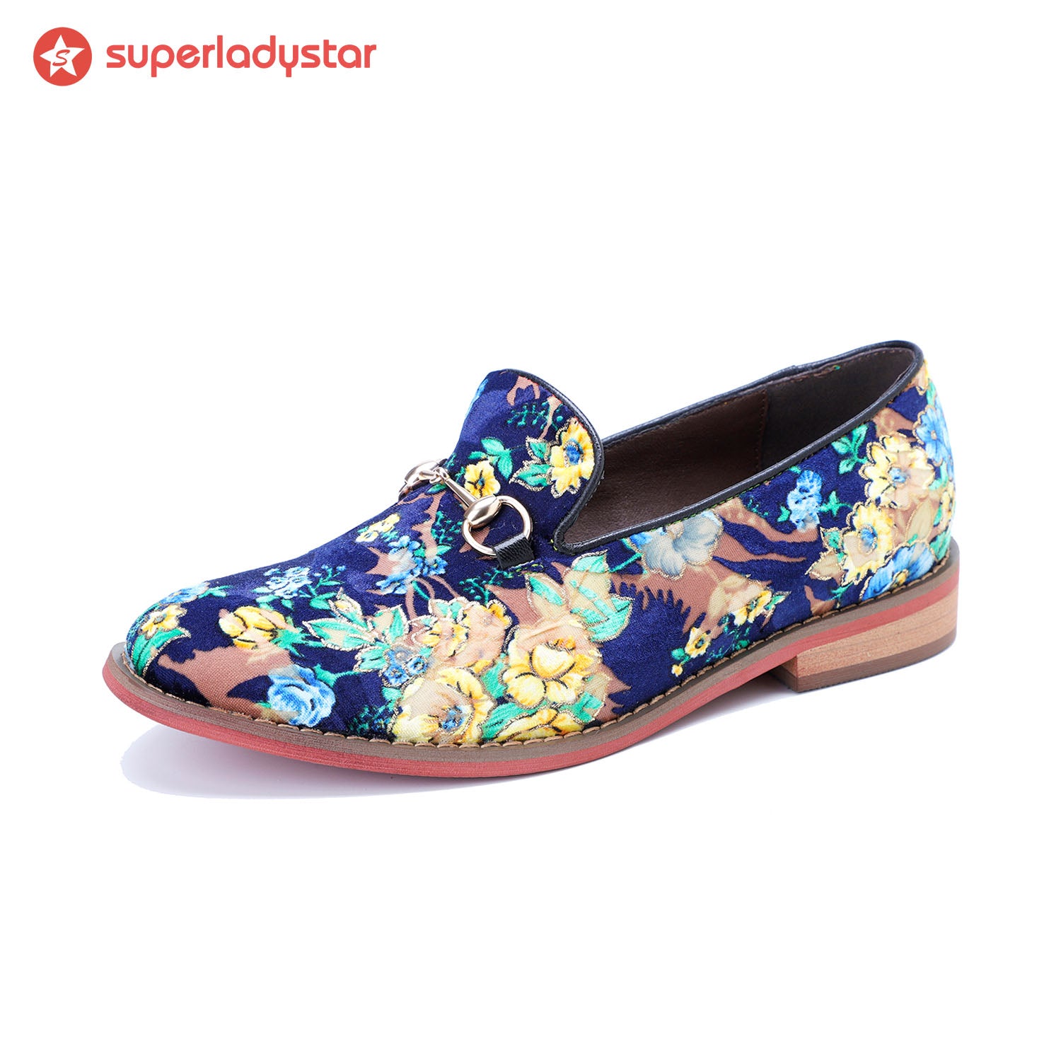 Blue Multicolor Comfortable Casual Flats