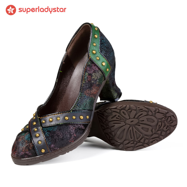 Comfortable Colorful Artistic Women's Pumps