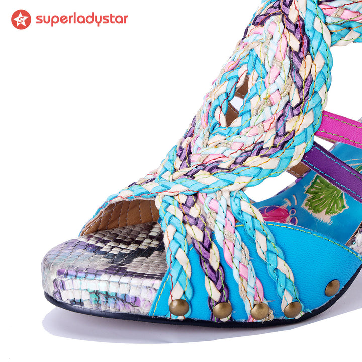 Sandales romanes côtières tressées