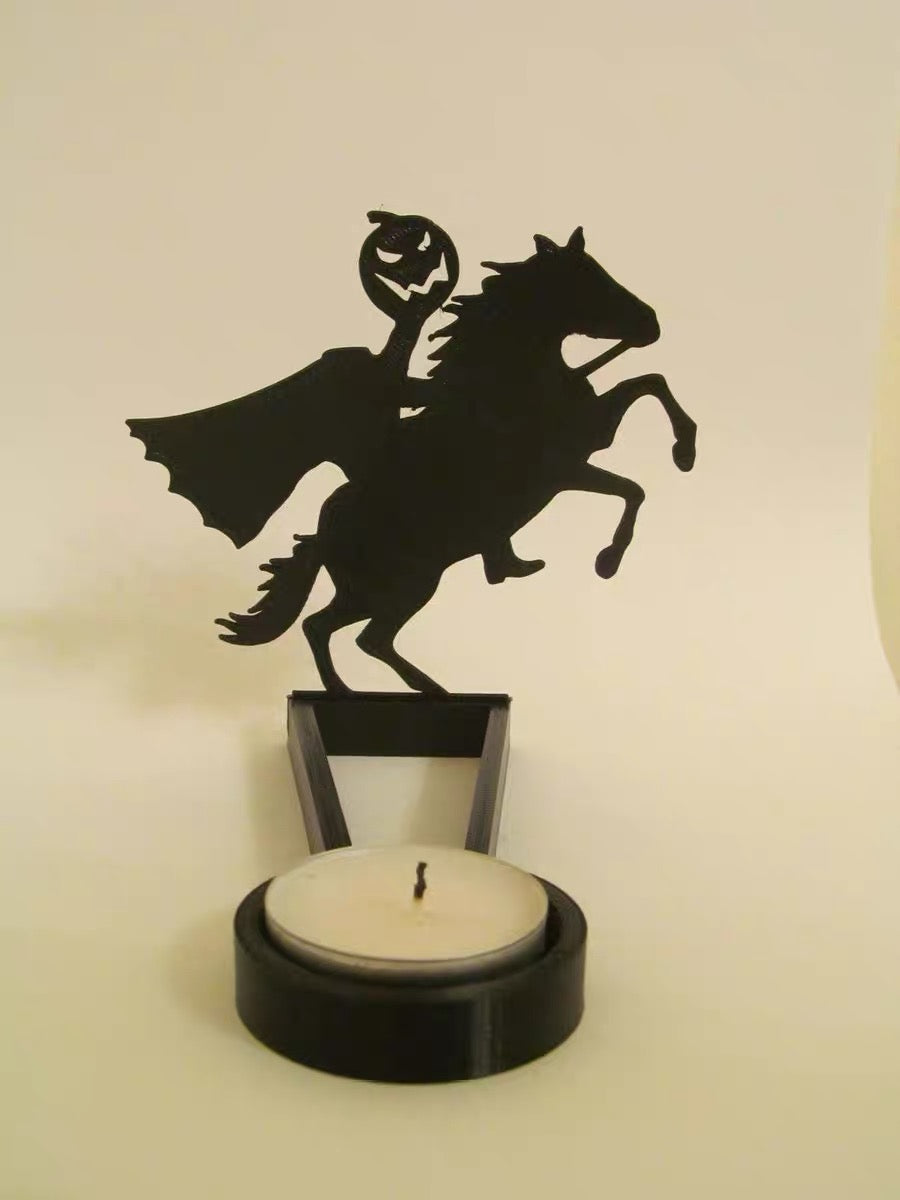 Decorações de desktop de cenas divertidas de Halloween (sem velas)