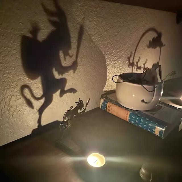 Decorações de desktop de cenas divertidas de Halloween (sem velas)