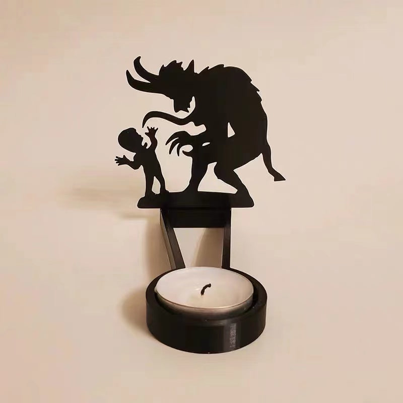 Decorações de desktop de cenas divertidas de Halloween (sem velas)