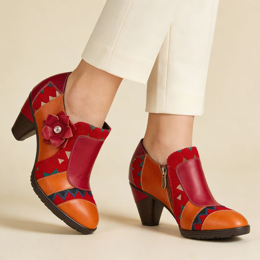 Boho Bloom Patchwork Pumps