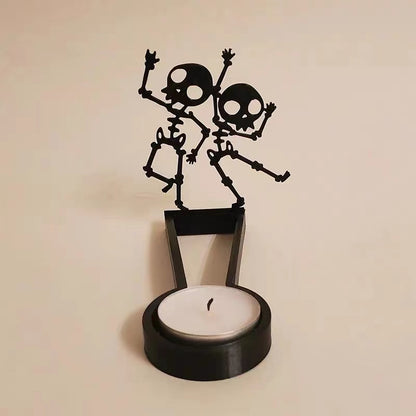 Decorações de desktop de cenas divertidas de Halloween (sem velas)