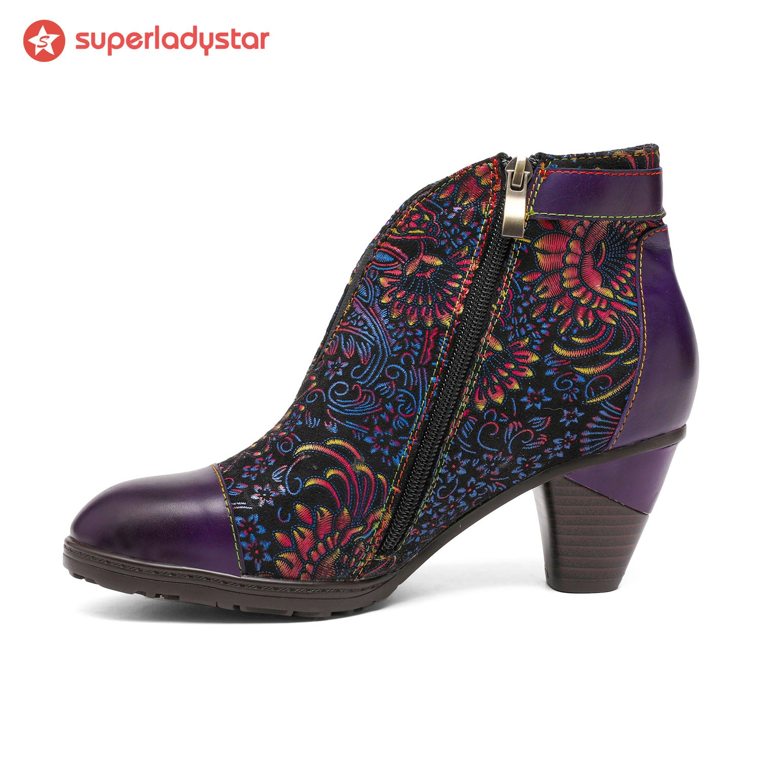 Hand-painted Soft Comfy Ankle Boots