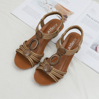 Mujeres sandalias casuales retro