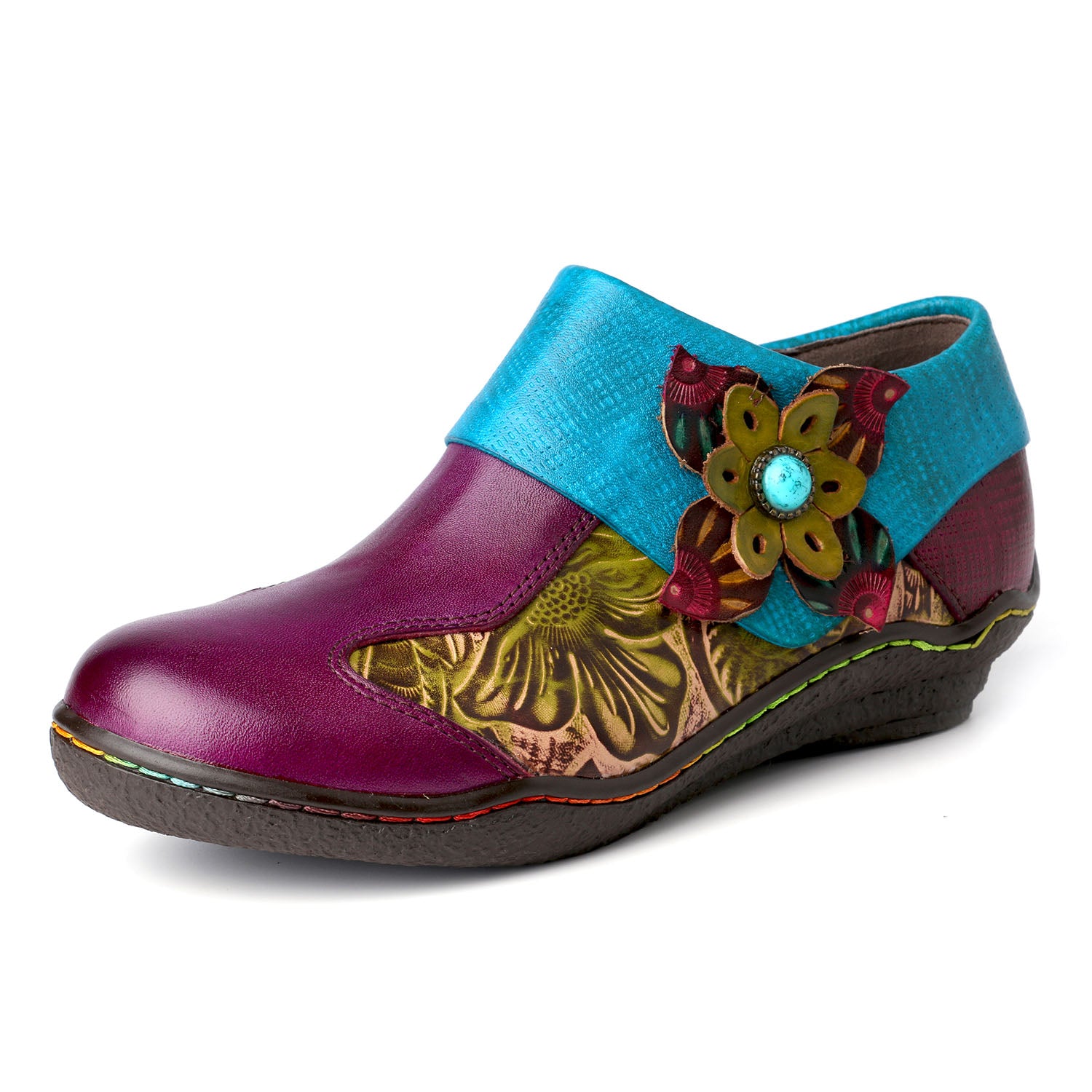 Hand-painted Genuine Leather Comfy Shoes