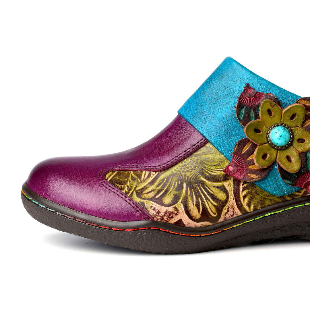 Hand-painted Genuine Leather Comfy Shoes