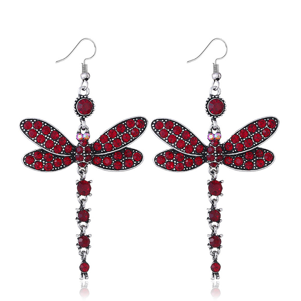 Personalized Dragonfly Pendant Earrings