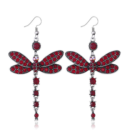 Personalized Dragonfly Pendant Earrings