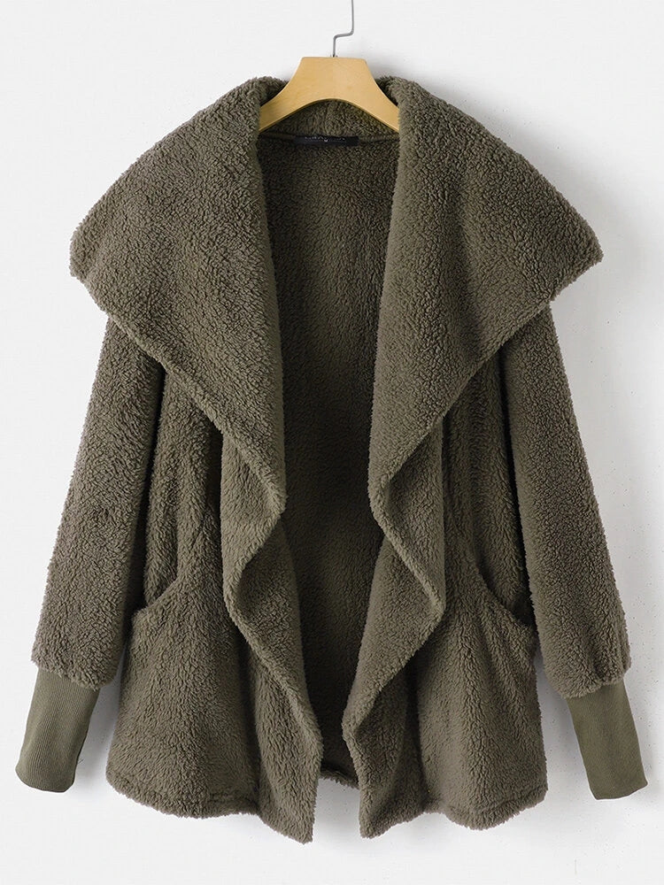 Long Hoodie Coat Waist Jacket