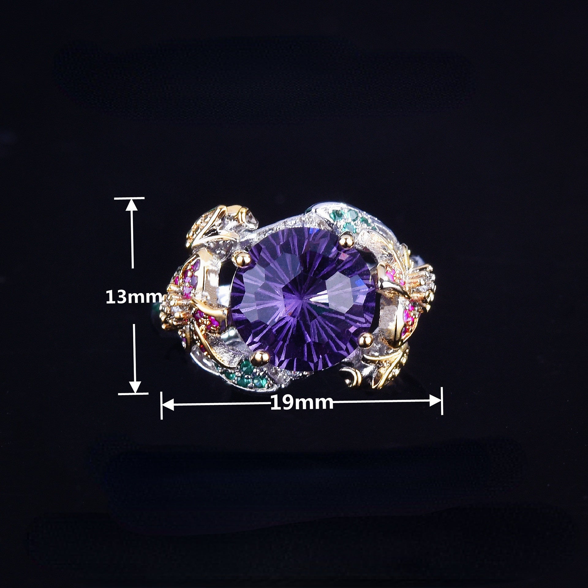 Colorful Flower Flexible Fit Ring