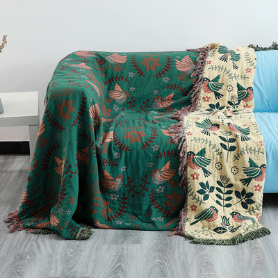 All-season Cotton Sofa Cushion Towel Blanket