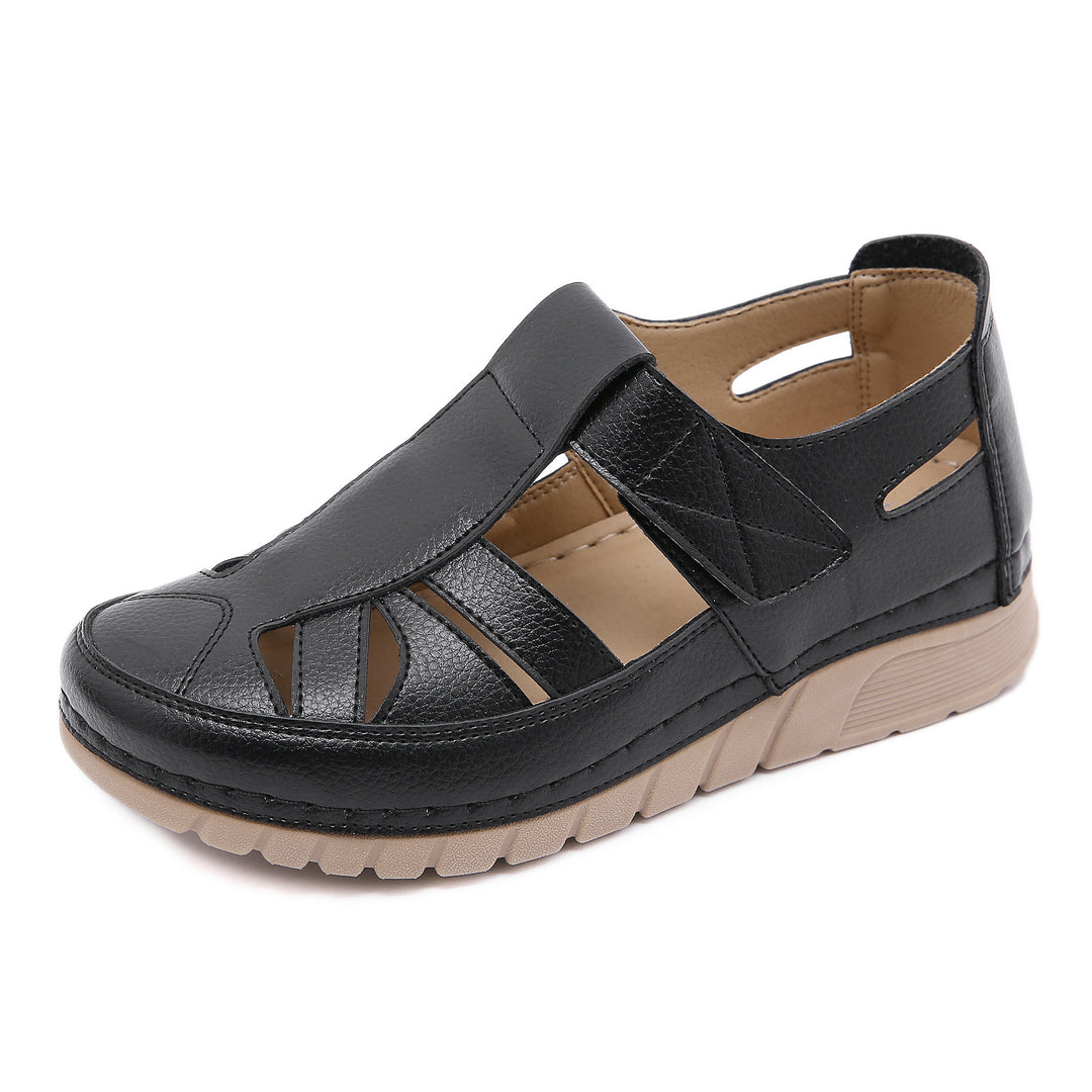 Comfortable Lightweight Velcro Cutout Sandals
