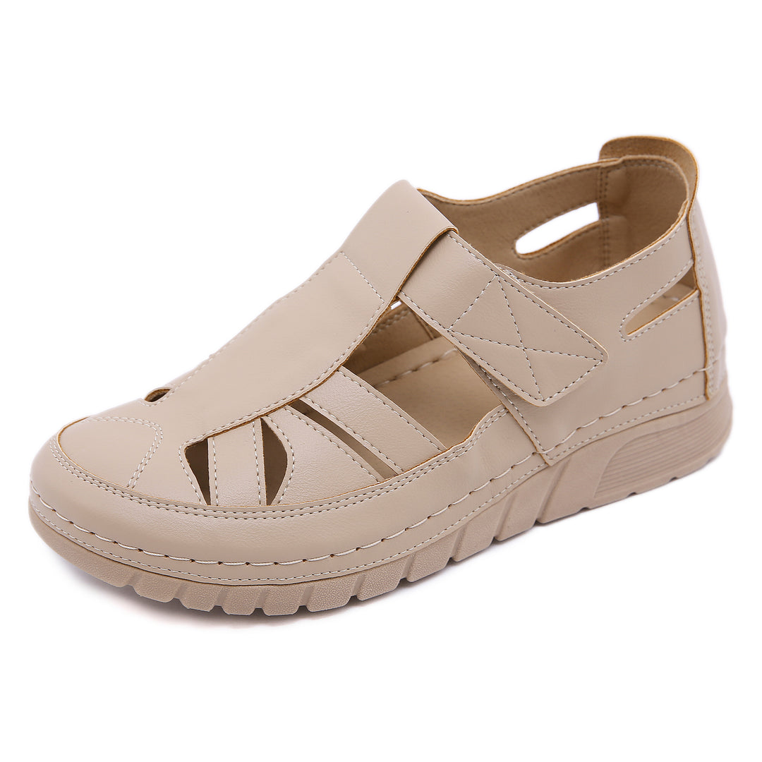 Comfortable Lightweight Velcro Cutout Sandals
