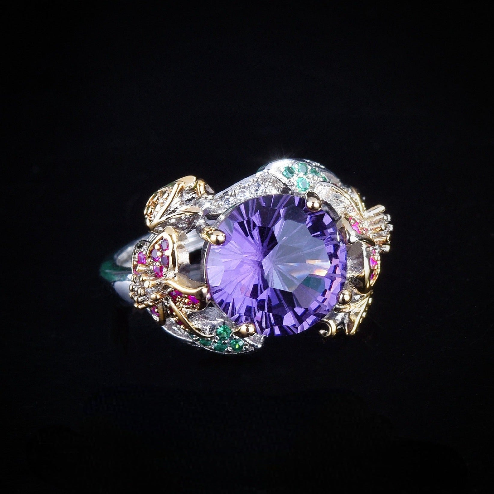 Colorful Flower Flexible Fit Ring