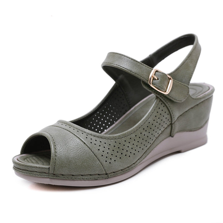 Casual & comfortable Fish-mouth Wedge Sandals