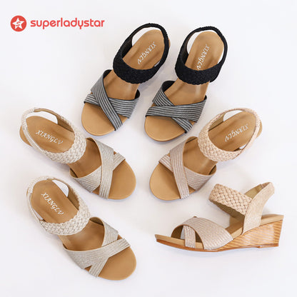 Wedge Heel Comfortable Fashion Woven Sandals