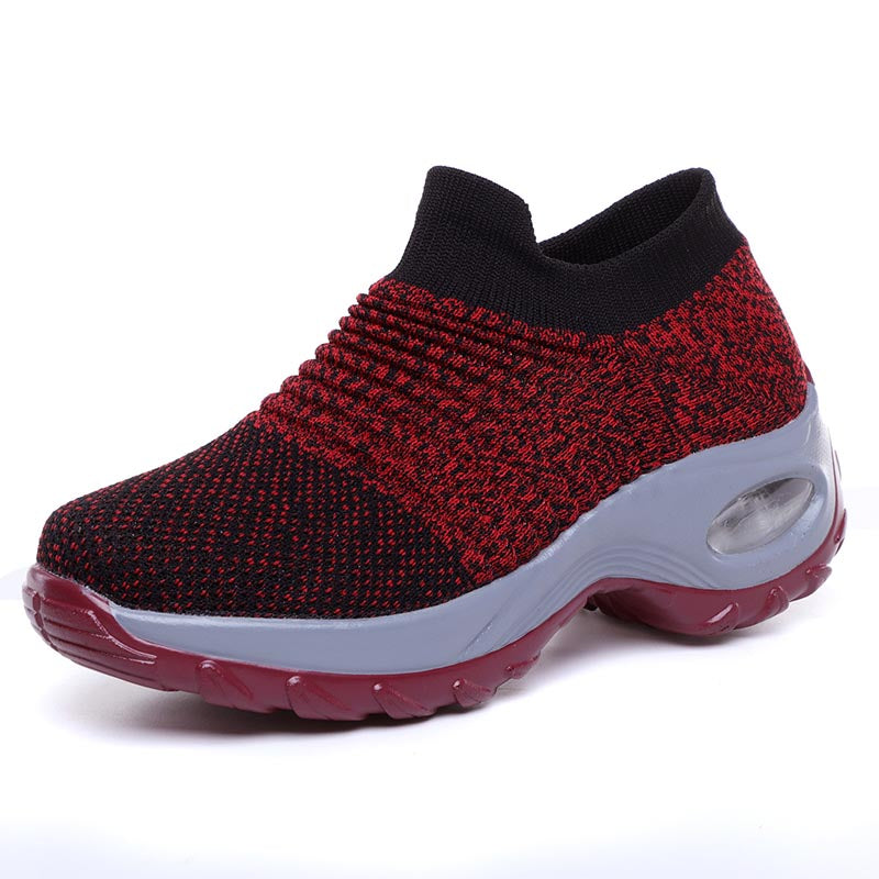 Casual breathable soft-soled woven shoes