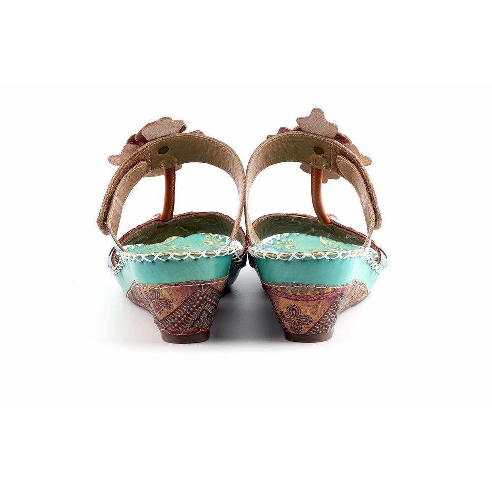 Bohemia Floral Beaded Genuine Leather Sandals