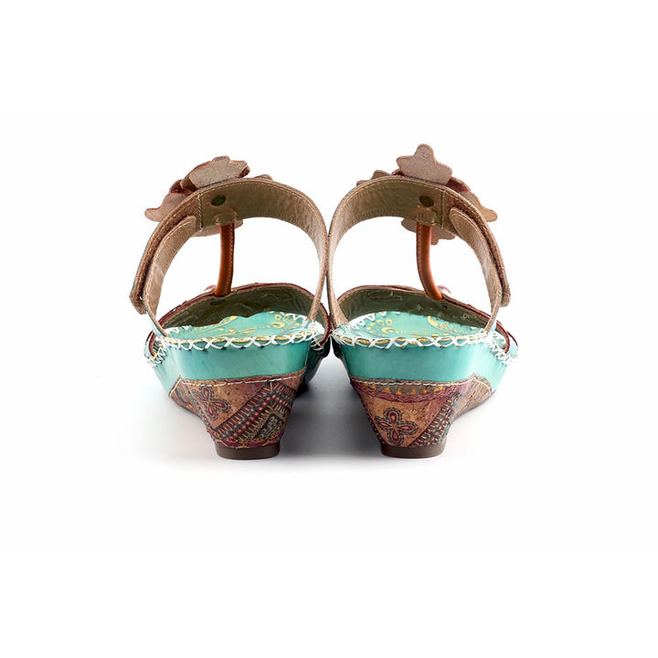 Bohemia Floral Beaded Genuine Leather Sandals