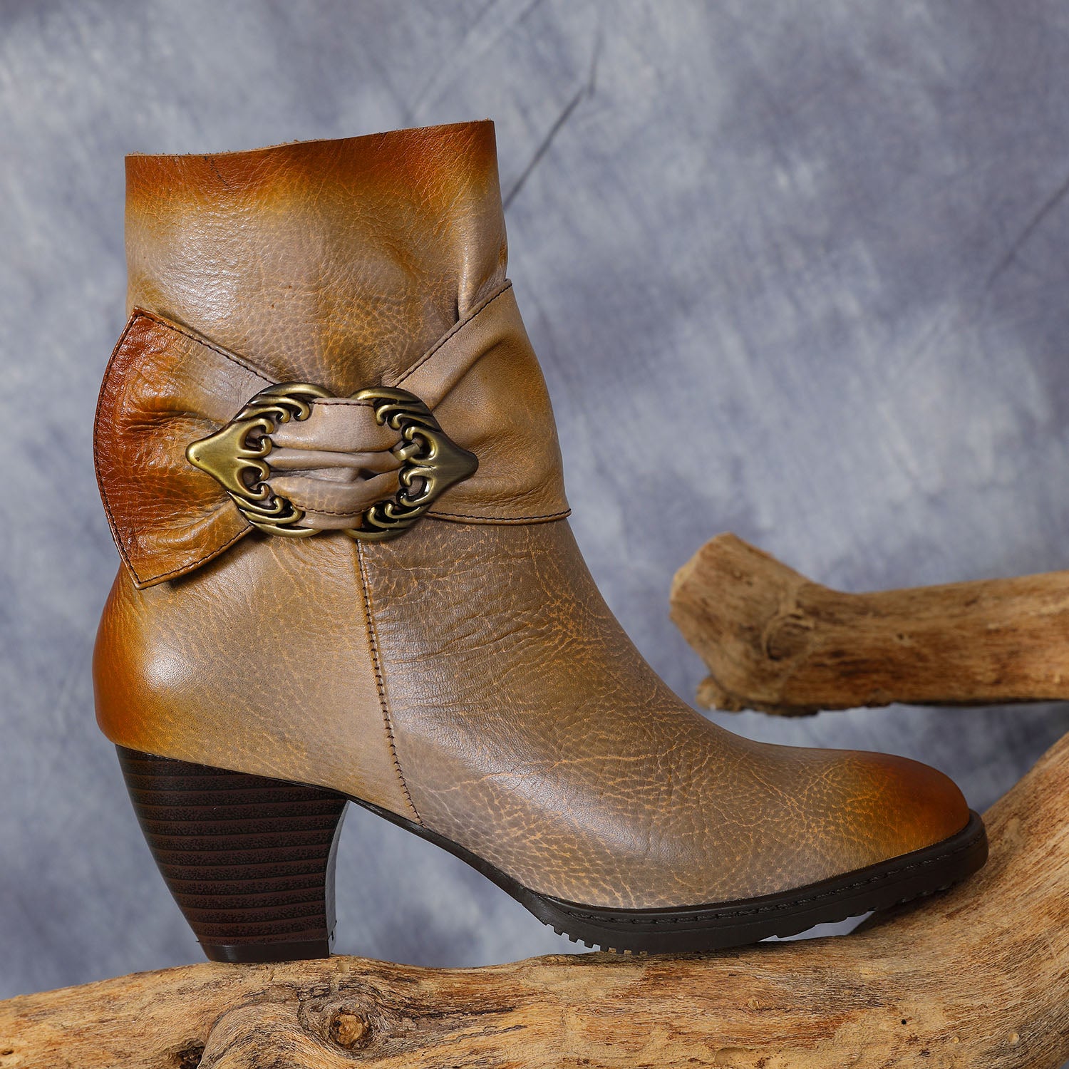 Leather Handmade Soft Ankle Boots