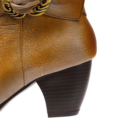 Leather Handmade Soft Ankle Boots