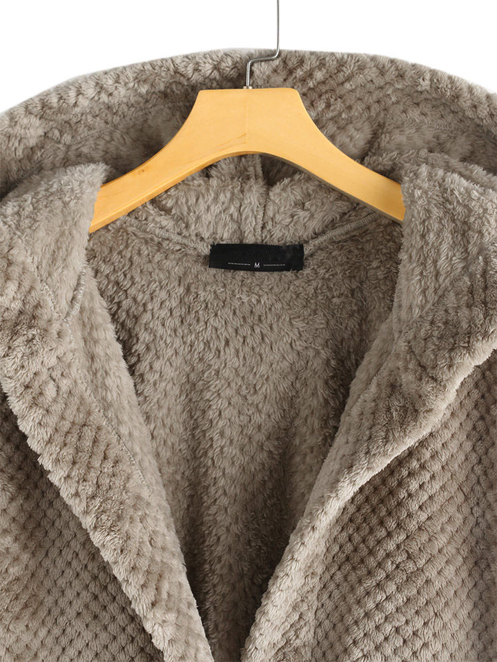 Women's Winter Fleece Open Front Coat