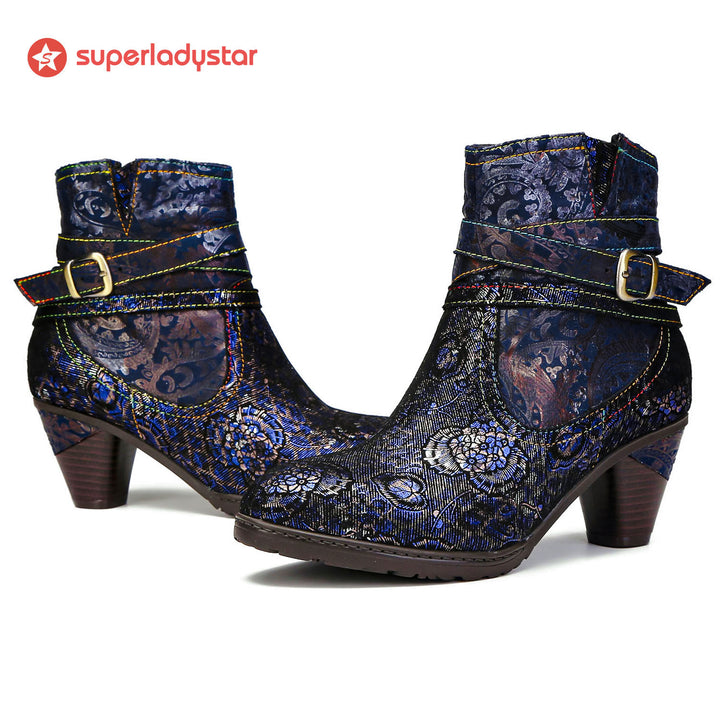 Genuine Leather Comfy Warm Ankle Boots