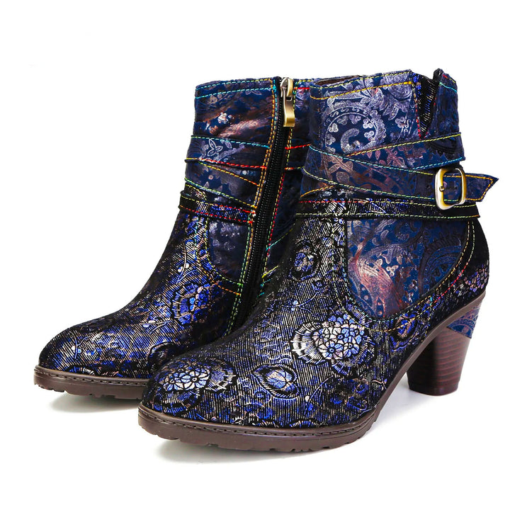 Genuine Leather Comfy Warm Ankle Boots