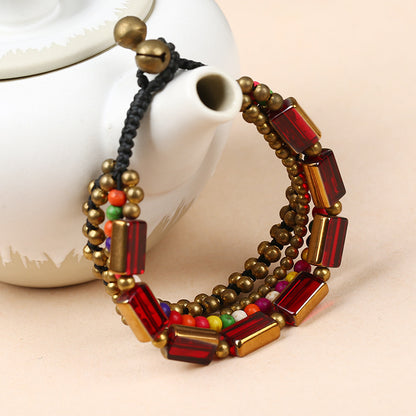 Bracelet accessoires rétro Agate