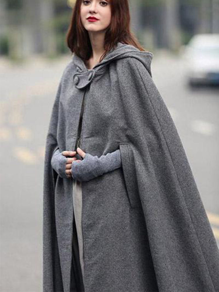 Retro Batwing-Sleeves Cape Tops