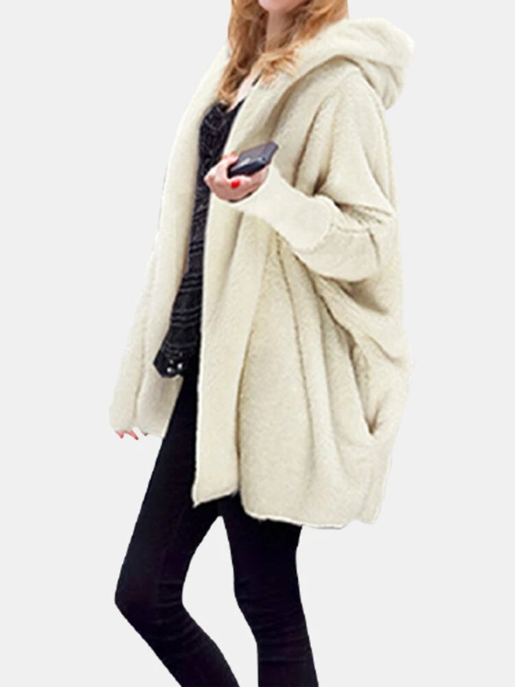 Long Hoodie Coat Waist Jacket