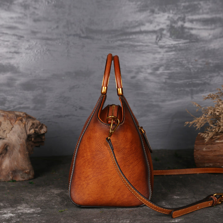 Chic and Timeless Genuine Leather Crossbody Tote